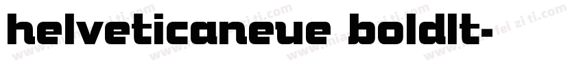 helveticaneue boldlt字体转换